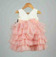 off white yoke with Peach skirt birthday frock for baby girl - Lamiyakidsoff white yoke with Peach skirt birthday frock for baby girlclothingLamiyakids