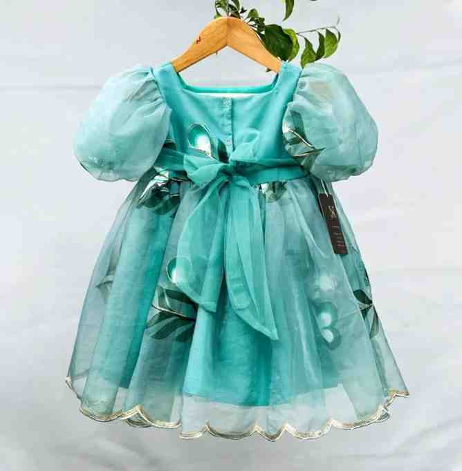 Pastel blue organza frock for baby girl birthday - LamiyakidsPastel blue organza frock for baby girl birthdayclothingLamiyakids